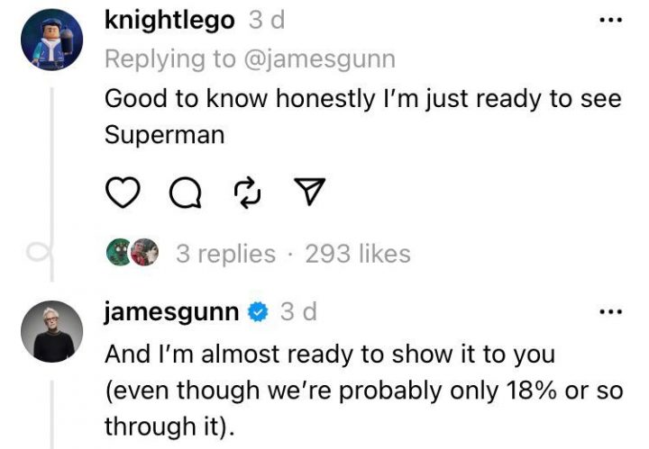 《超人：钢铁之躯》拍摄进度更新，詹姆斯·古恩透露首个镜头即将亮相插图
